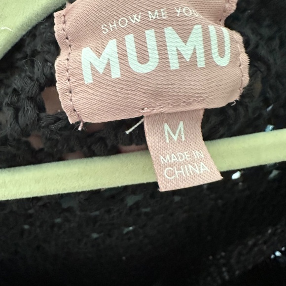 Black Crochet Show Me Your Mumu Pullover Top - Picture 5 of 5